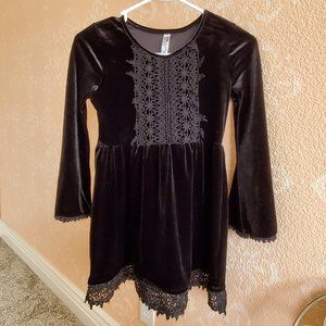 Black velvet Dress